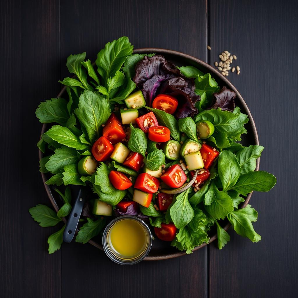 Fresh salad ingredients